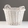 A set of baskets of 3 pcs, d39xh26 cm, d33xh23 cm, d27xh20 cm, white, willow
