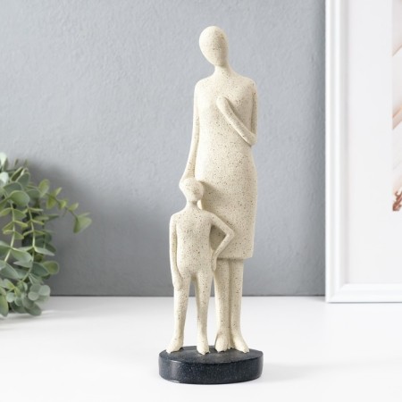 Polystone souvenir "She is always near" White 7.5x8.5x28 cm