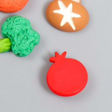 Decor for creativity plastic "Useful vegetables and fruits" set of 11 pcs 1.8x1.5 cm-2