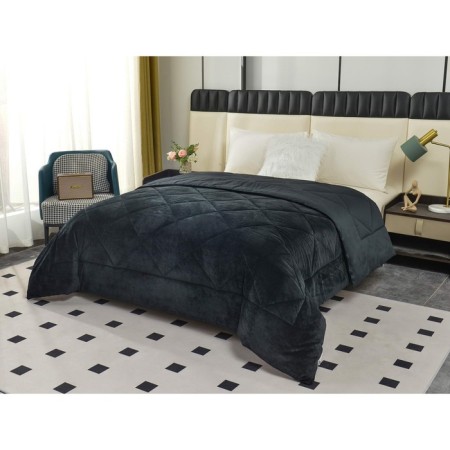 The blanket "Monaco", size 160x220 cm, black color-3