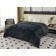 The blanket "Monaco", size 160x220 cm, black color