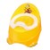 Pot children's anti-slip "Baby-compot" with a lid, a removable bowl, color yellow