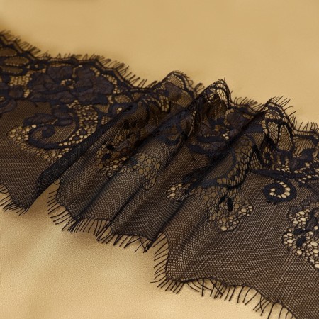 Lace cilia, 160 mm × 3 ± 0.5 m, black color-2