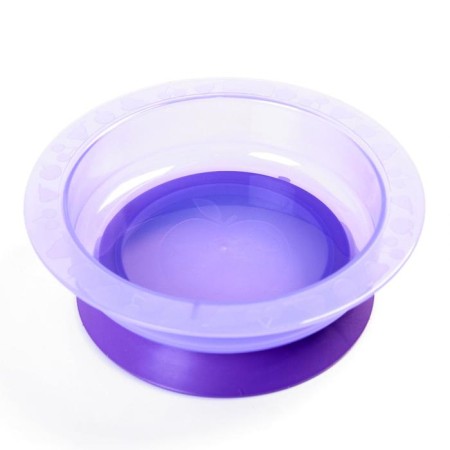 Children's bowl on the suction cup, deep, 470 ml, from 5 months., Mix color, 400 ml, 17.5x17.5x4.3-2