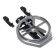 Torso cup holder in a deflector, car, chrome