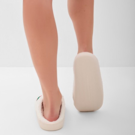 Women's slippers, size 36-37, white color-4