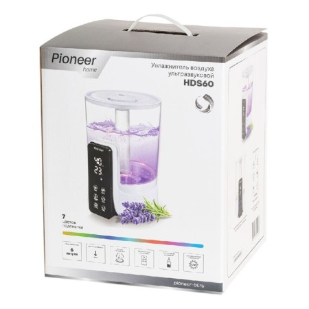 Air humidifier Pioneer HDS60, ultrasound, 6 l, 25 watts, 300 ml/h-6