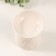 Aroma lamp ceramics "plant pattern" white aged 9.5x9.5x12 cm