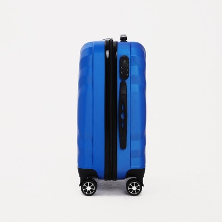 The average suitcase 60 liters (m) "Factory Cartes", lightning department, code castle, 4 wheels, color light blue-1