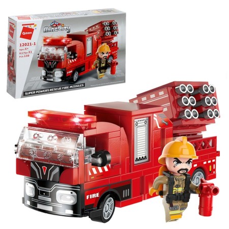 Designer Firefighters "Fire Machine", 4 types, mix-1