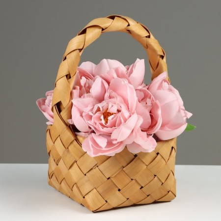 Basket wicker sequoia, D16 x 9.5/25 cm, sequoia-1