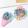 Hair gum with a surprise "Ice Cream Pink" 40 pcs