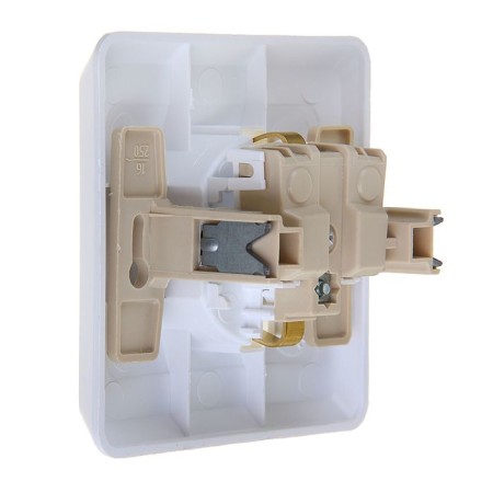 SE SE "Study", 16 A, 250 V, built-in, with salary, curtains, IP20, white, PC16-004B-1