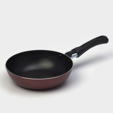 Flot Dilan PROMO, D = 16 cm, plastic handle, anti -stick coating, burgundy color