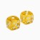Dice play "Game time", 1.6 x 1.6 cm, set 2 pcs, yellow