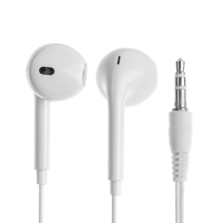 U19 headphones, wired, inserts, 1 m, jack 3.5 mm, white