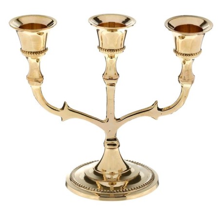 Summary for 3 candles "trident" brass 13.5x15.2x7 cm-4