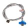 Flexible eyeliner Aquakratos, nut, 100 cm, stainless steel, with a key for installation
