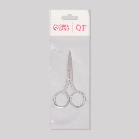 Scissors manicure, straight, narrow, 9 cm, silver color-3