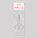 Scissors manicure, straight, narrow, 9 cm, silver color