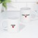A set of mugs for two, sublimation "for a stray", 2 circles, 320 ml