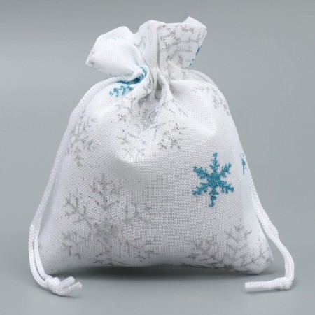 Bag gift canvas “Happy New Year”, 10 x 12 cm +/- 1.5 cm, New Year-1