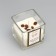 Aromatic candle in a glass "Soy Wax", champagne