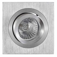 Introduced lamp Mantra Basico, GU10, 1x12W, 92x92x24 mm, aluminum color