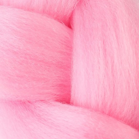 Zumba Kanecalon is monophonic, corrugated, 60 cm, 100 g, pale pink color (#ay16)-5