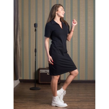 Women's dress, size 48, black color-2