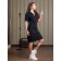 Women's dress, size 48, black color