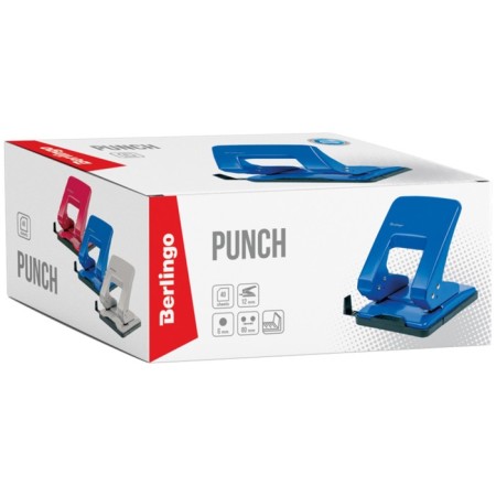 Metal hole punch 40 sheets, berlingo, mix-2