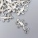 Decor for creativity Metal "Lizard" silver 2.3x1.2 cm