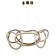 Lamp with PDU "Martin" LED 90W 3000-6000K gold 60x60x27-127 cm