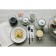 Porcelain dining plate Magistro "sea breeze", 400 ml, d = 20 cm, white color