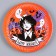 Disposable paper plate "Halloween", girl, 18 cm