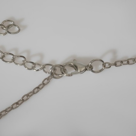 Necks "Pins", colored in silver, l = 45 cm-1