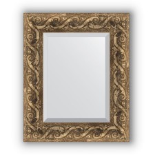 Mirror with fatset in the baguette frame - fresco 84 mm, 46 x 56 cm, evoForm