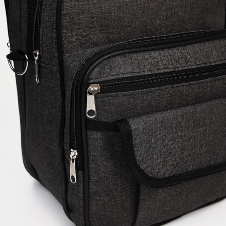 Male bag, "ZFTS", black color-2