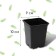 Pot for seedlings, 500 ml, d = 9 cm, h = 10 cm, mix