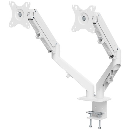 UNITEKI FMGT82W bracket for two monitors to the table, gas elevator, diagonal 17-27 inches