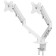 UNITEKI FMGT82W bracket for two monitors to the table, gas elevator, diagonal 17-27 inches