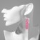 Acryl Earrings "Crown", pink color