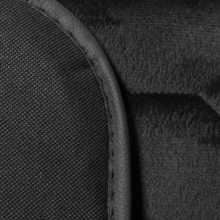 Cuts on the front seat of the car 140 × 50 cm, artificial fur, black-5