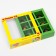 Cardboard box with a shell under 9 sweets, "love is", yellow-green, 13.7 x 13.7 x 3.5 cm