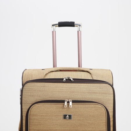 Big suitcase 28 ", lightning department, code castle, 4 wheels, outer pocket, beige color-5