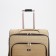Big suitcase 28 ", lightning department, code castle, 4 wheels, outer pocket, beige color