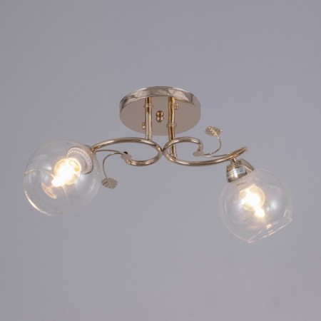 Aleste chandelier 2x60W E27 gold 46x15x23cm-1