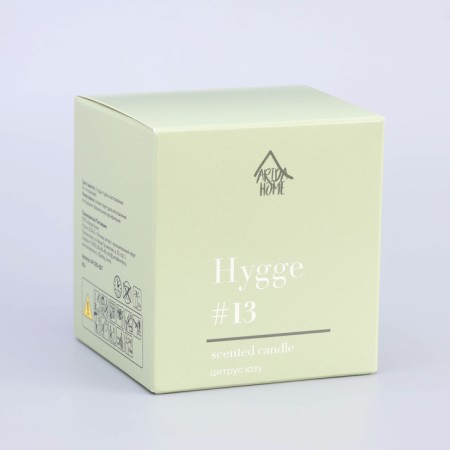 Aromatic candle "Hygge" #13 citrus yuza, soy wax, in a jar, 90 g-14