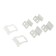 A set of fasteners and tundra handles, for a mosquito net, plastic